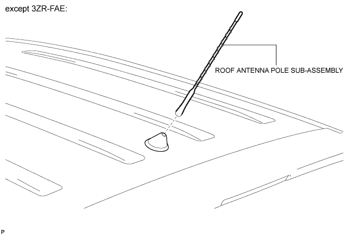 Toyota Rav4. Aca30, 33, 38 Gsa33 Zsa30, 35.Audio Visual.Audio And Visual System.Radio Antenna Pole  Components